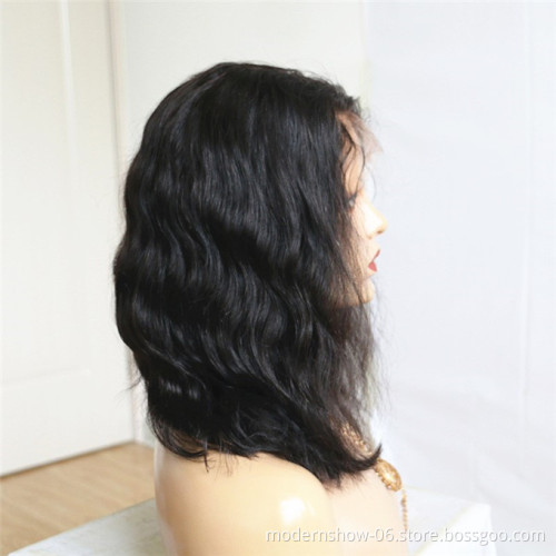 Short BOB Brazilian Virgin Hair Loose Body Wave Lace Frontal Wig BOB for Black women